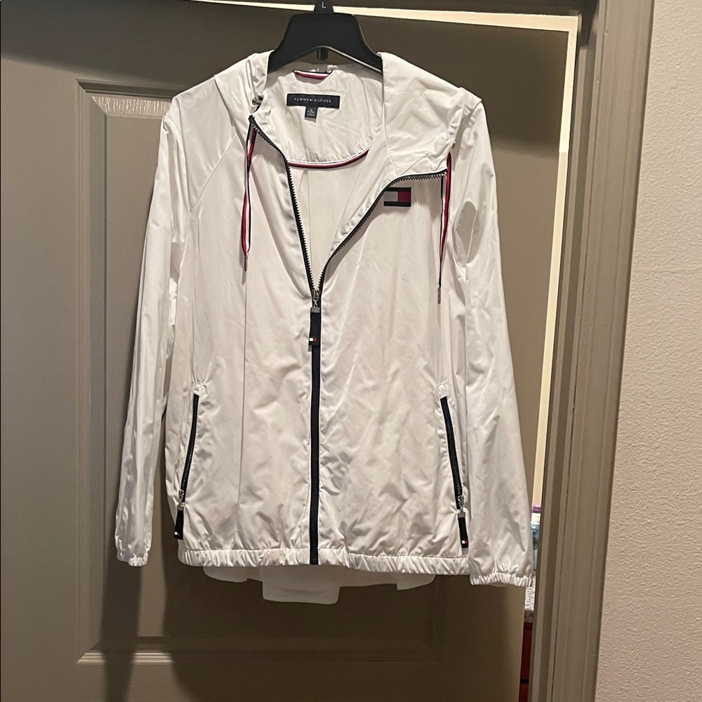 Tommy Hilfiger Women's White Utility Jacket